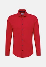 Non-iron Poplin Business Shirt in Slim with Kent-Collar in Red |  Seidensticker Onlineshop