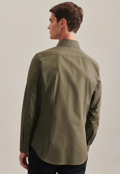 Slim Business shirt Uni in Green |  Seidensticker Onlineshop