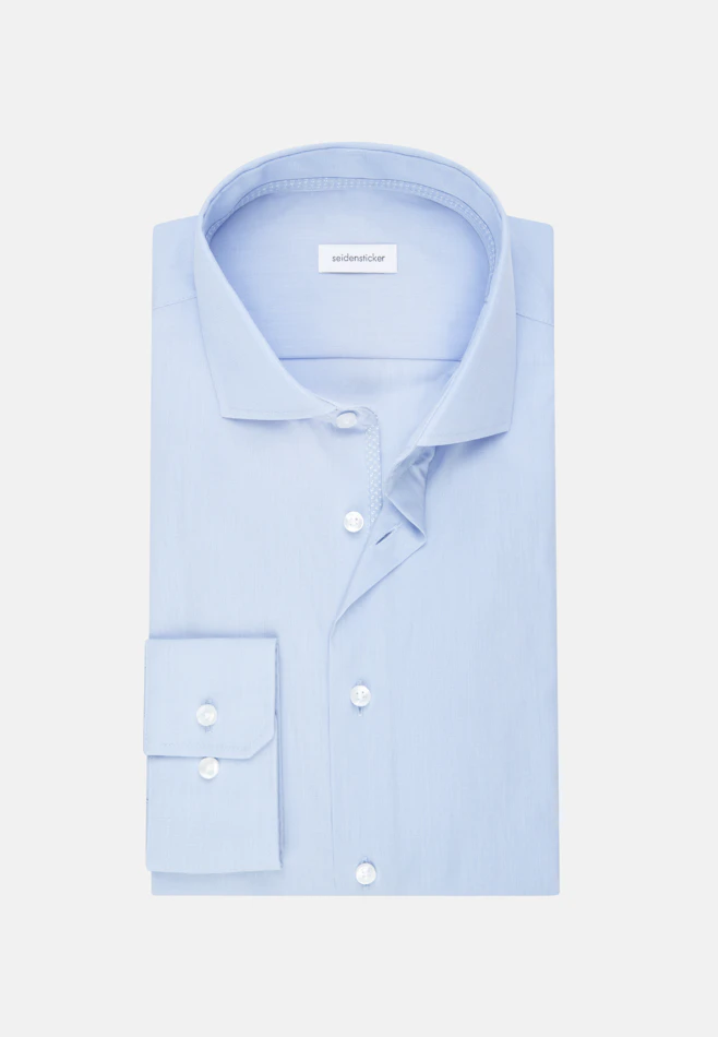 Slim Chemise d'affaires Uni dans Bleu Clair | Boutique en ligne Seidensticker