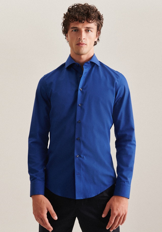 Slim Chemise d'affaires Uni in Bleu Foncé | Seidensticker Onlineshop