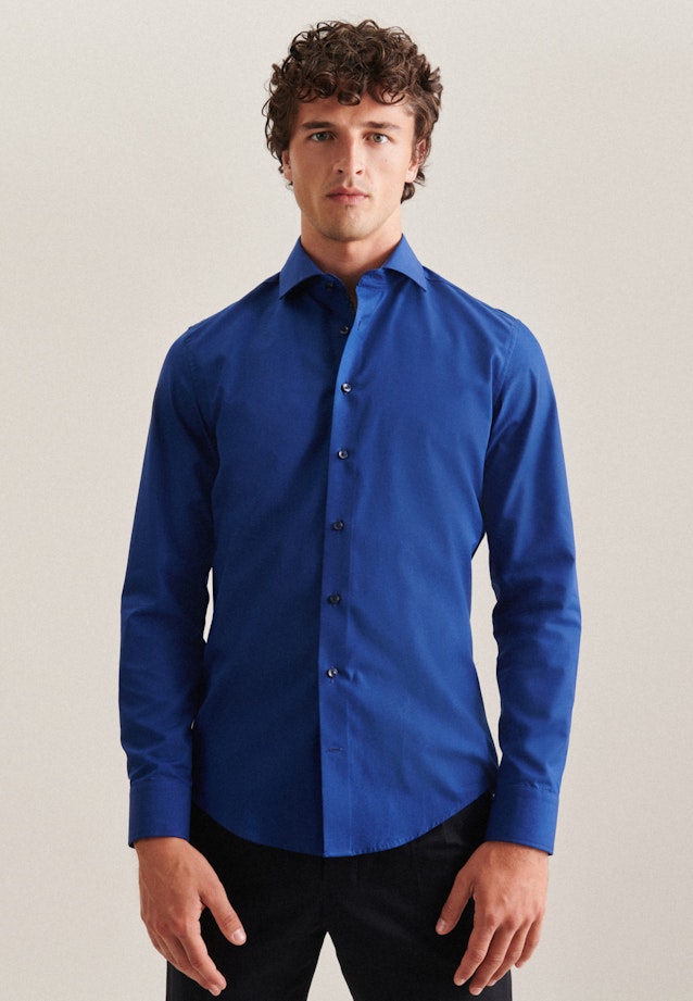 Slim Business shirt Uni in Dark Blue |  Seidensticker Onlineshop