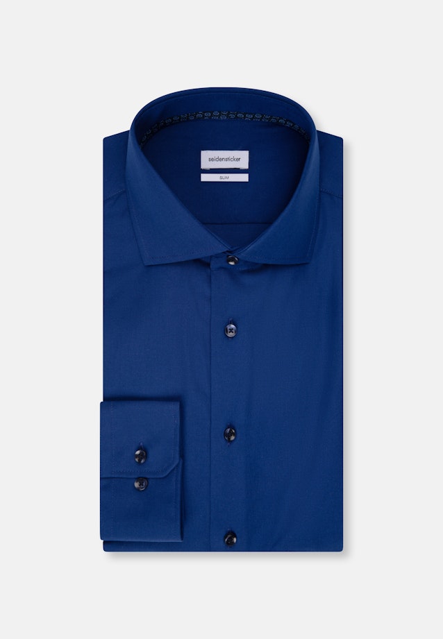 Slim Business Hemd Uni in Dunkelblau |  Seidensticker Onlineshop