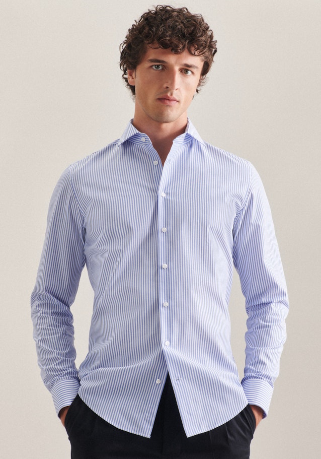 Slim Business shirt Stripes in Light Blue | Seidensticker Onlineshop