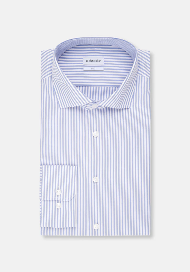 Slim Chemise d'affaires Rayures dans Bleu Moyen | Boutique en ligne Seidensticker