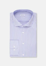 Slim Business Hemd Gestreift in Mittelblau |  Seidensticker Onlineshop