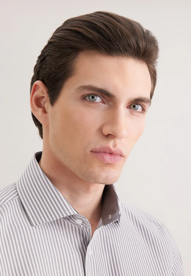 Slim Business shirt Stripes in Grey |  Seidensticker Onlineshop