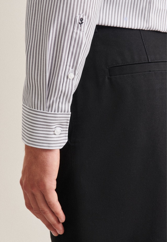 Slim Business Hemd Gestreift in Grau |  Seidensticker Onlineshop