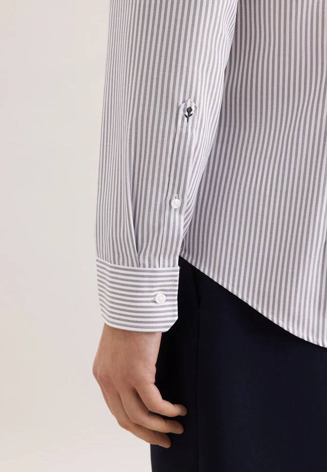 Slim Business shirt Stripes in Grey |  Seidensticker Onlineshop