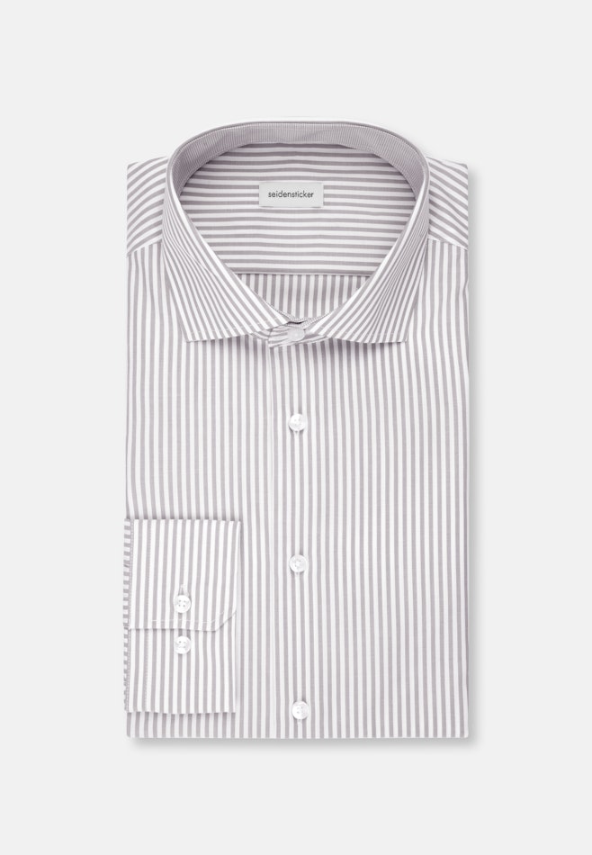 Slim Business Hemd Gestreift in Grau | Seidensticker Onlineshop