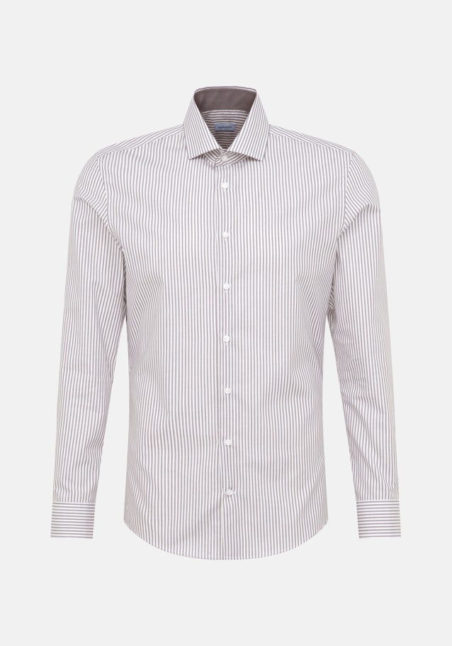 Slim Business Hemd Gestreift in Grau | Seidensticker Onlineshop