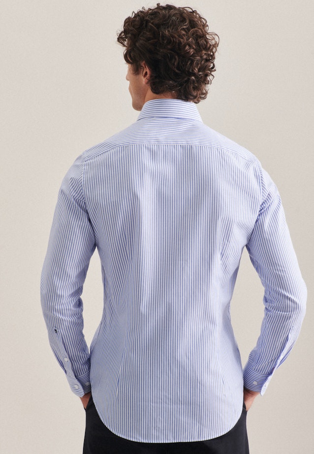 Non-iron Poplin Business Shirt in Slim with Kent-Collar in Hellblau |  Seidensticker Onlineshop