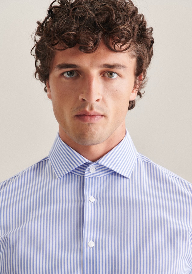 Slim Chemise Business A Rayures in Bleu Clair | Seidensticker Onlineshop