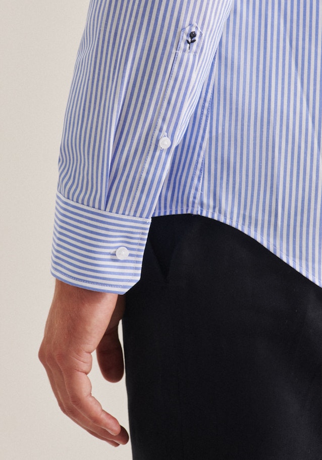 Slim Chemise Business A Rayures in Bleu Clair | Seidensticker Onlineshop