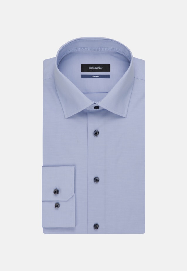 Non-iron Chambray Business Shirt in Shaped with Kent-Collar in Light Blue |  Seidensticker Onlineshop