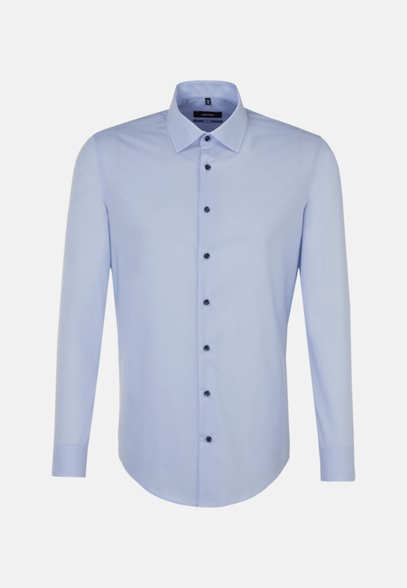 Non-iron Chambray Business Shirt in Shaped with Kent-Collar in Light Blue |  Seidensticker Onlineshop