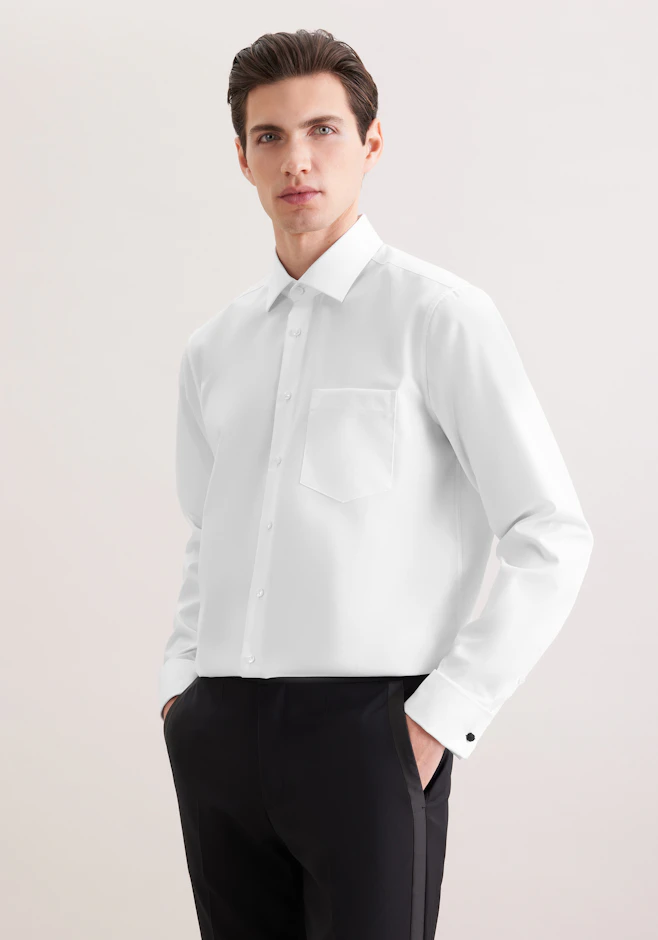 Regular Business Hemd Uni in Weiß | Seidensticker Onlineshop