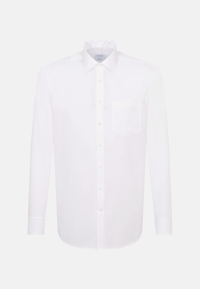 Regular Business Hemd Uni in Weiß |  Seidensticker Onlineshop