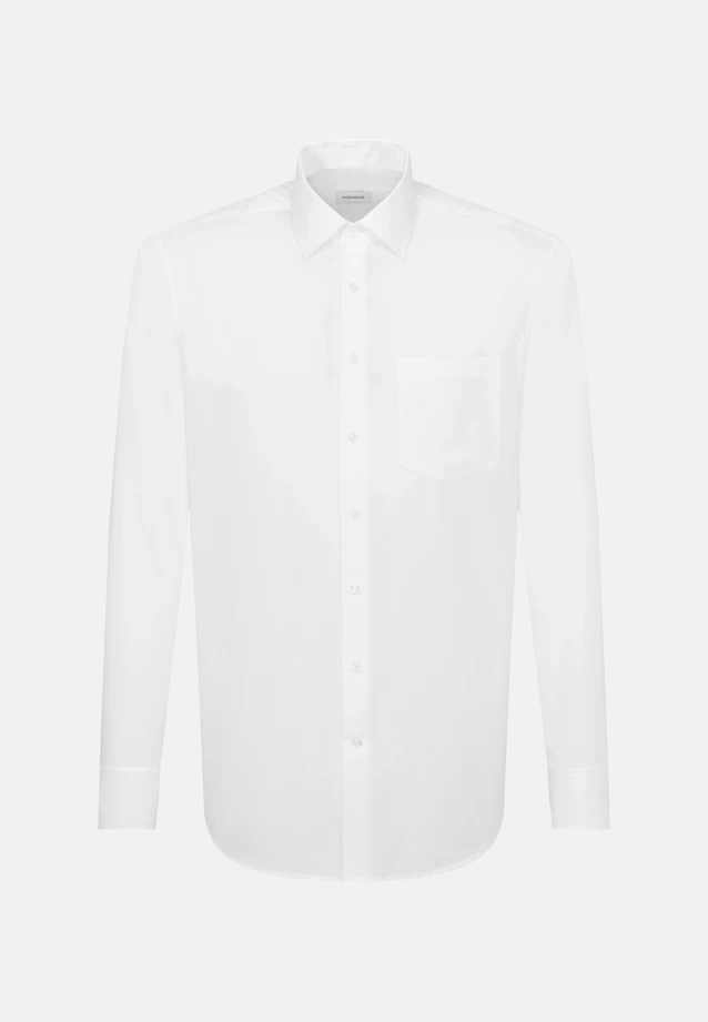 Regular Business shirt Uni in White |  Seidensticker Onlineshop