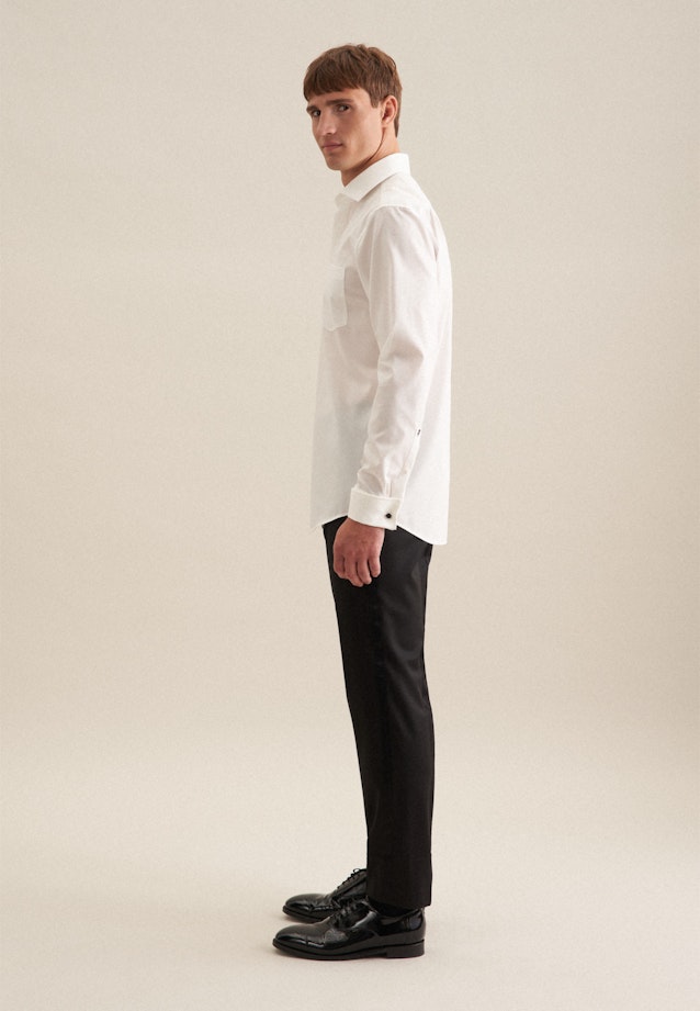 Regular Business Hemd Uni in Ecru |  Seidensticker Onlineshop