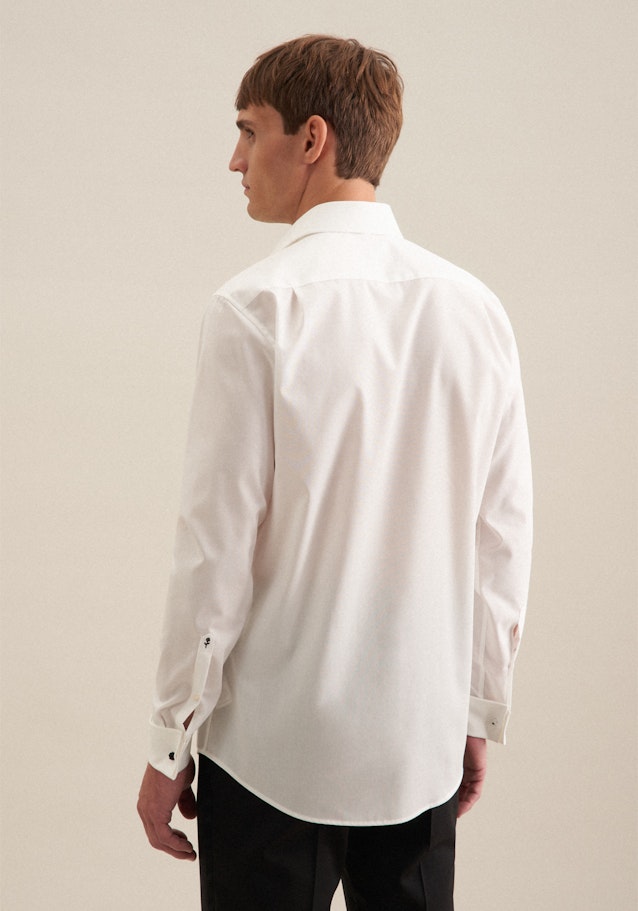 Non-iron Poplin Business Shirt in Regular with Kent-Collar in Ecru | Seidensticker Onlineshop