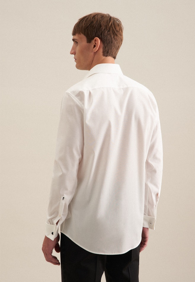 Non-iron Poplin Business Shirt in Regular with Kent-Collar in Ecru | Seidensticker online shop