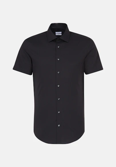 Slim Business Hemd Uni in Schwarz |  Seidensticker Onlineshop