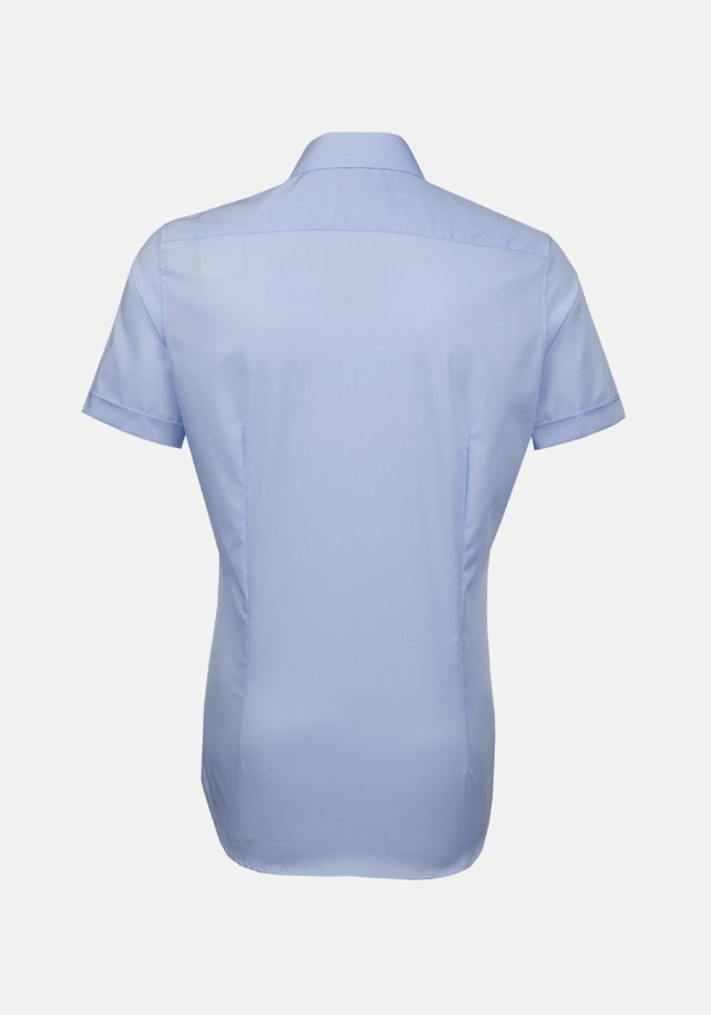 Non-iron Popeline korte arm Business overhemd in Slim with Kentkraag in Lichtblauw |  Seidensticker Onlineshop