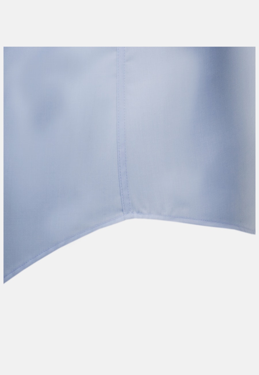 Bügelfreies Popeline Kurzarm Business Hemd in Slim mit Kentkragen in Hellblau |  Seidensticker Onlineshop