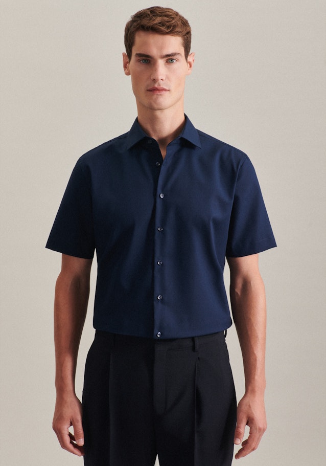 Slim Chemise Business Uni in Bleu Foncé | Seidensticker Onlineshop