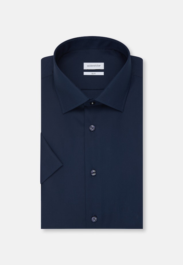 Slim Business Hemd Uni in Dunkelblau |  Seidensticker Onlineshop