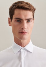 Non-iron Poplin Short sleeve Business Shirt in Slim with Kent-Collar in White |  Seidensticker Onlineshop