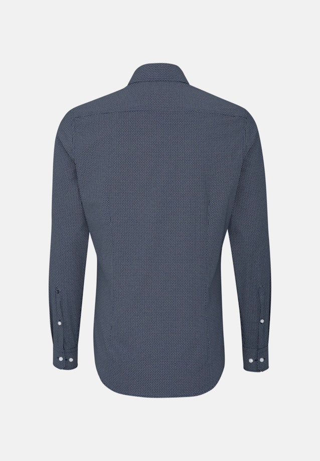 Shaped Chemise Business Petit motif in Bleu Foncé |  Seidensticker Onlineshop