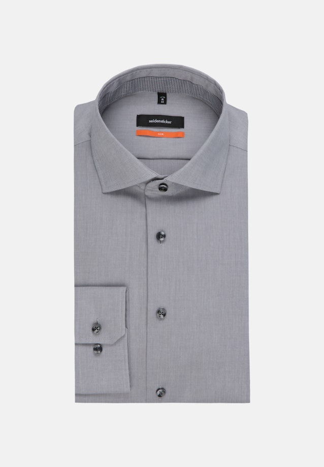 Slim Business Hemd Uni in Grau |  Seidensticker Onlineshop