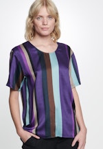 Shirt Blouse Stripes in Purple |  Seidensticker Onlineshop