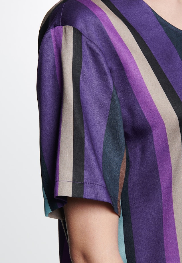 Shirt Blouse Stripes in Purple |  Seidensticker Onlineshop