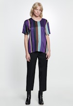 Shirt Blouse Stripes in Purple |  Seidensticker Onlineshop