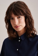 Chemisier uni in Bleu Foncé |  Seidensticker Onlineshop