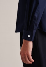 Poplin Shirt Blouse in Dark Blue |  Seidensticker Onlineshop