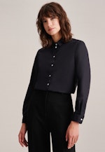Chemisier uni in Noir |  Seidensticker Onlineshop