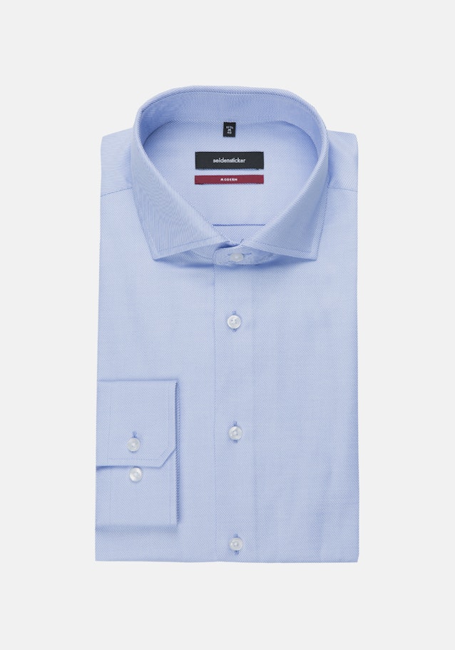 Easy-iron Twill Business Shirt in Regular with Kent-Collar in Light Blue |  Seidensticker Onlineshop