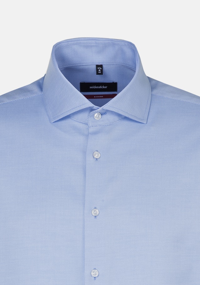 Chemise Business Regular Twill (sergé) Col Kent in Bleu Clair |  Seidensticker Onlineshop