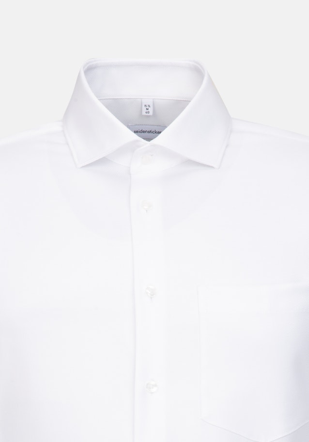 Easy-iron Twill Business overhemd in Regular with Kentkraag in Wit |  Seidensticker Onlineshop
