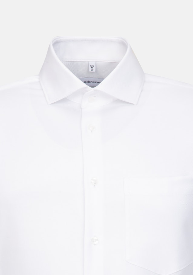 Regular Business Shirt Plain in White | Seidensticker Onlineshop