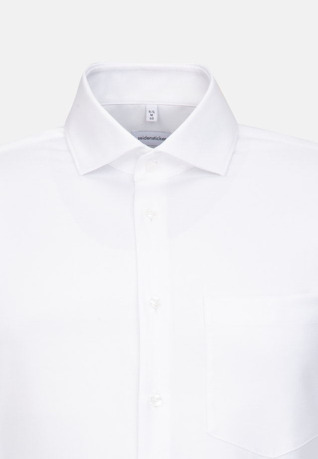 Regular Business Shirt Plain in White |  Seidensticker Onlineshop