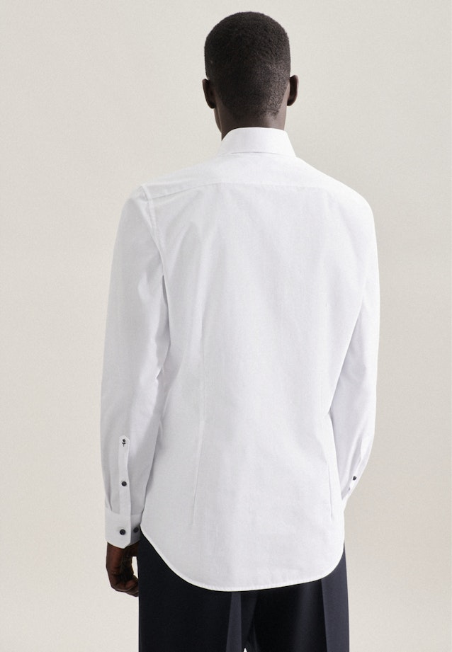 Non-iron Poplin Business Shirt in Slim with Kent-Collar in Light Blue |  Seidensticker Onlineshop