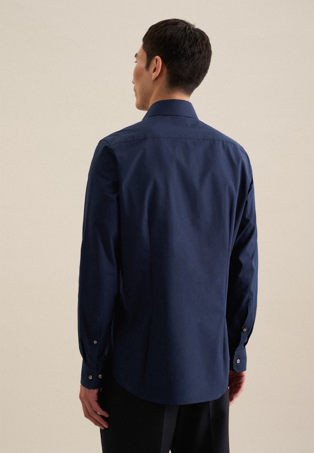 Slim Business Hemd Uni in Dunkelblau |  Seidensticker Onlineshop