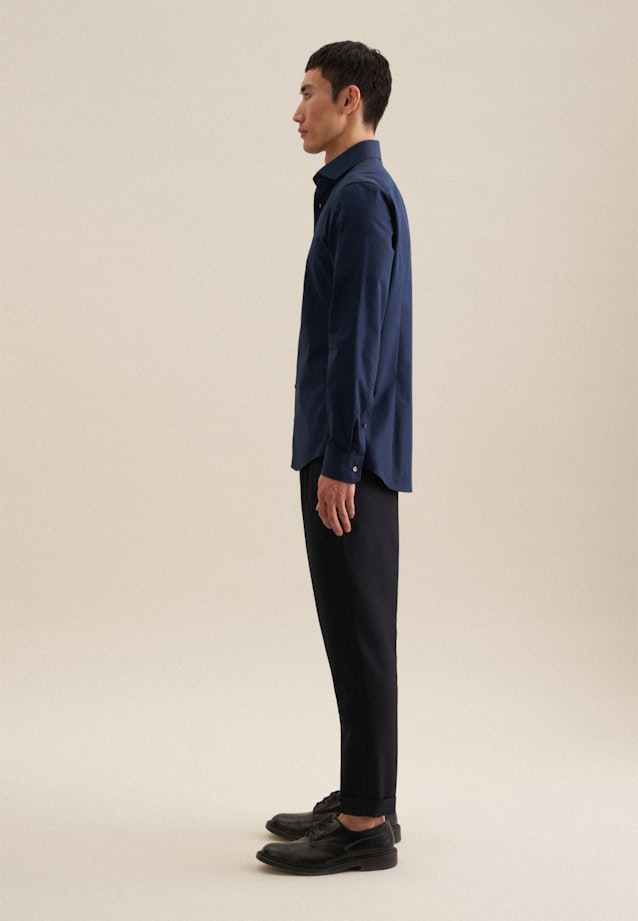 Slim Business Hemd Uni in Dunkelblau |  Seidensticker Onlineshop