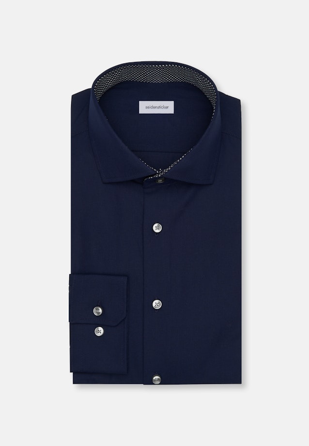 Slim Business Hemd Uni in Dunkelblau |  Seidensticker Onlineshop