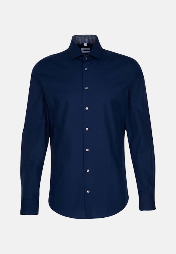 Slim Business Hemd Uni in Dunkelblau |  Seidensticker Onlineshop