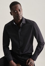 Slim Business Hemd Uni in Schwarz |  Seidensticker Onlineshop